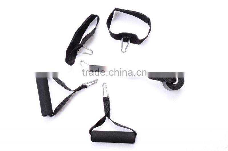 Soozier 11 pc Resistance Band Set Yoga Pilates Abs Exercise Fitness Workout Rope