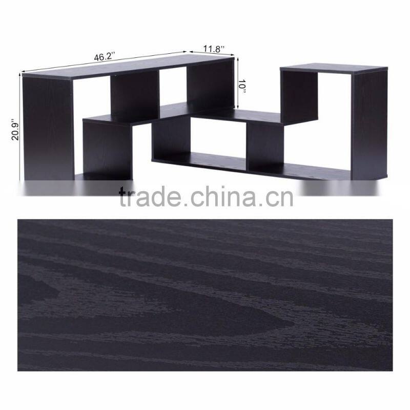 OEM Service Various Style Wood Wall Bookshelf/TV Stand/TV Console/Black