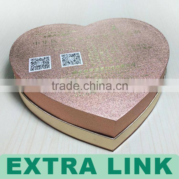 Luxury Kraft Paper Cardboard Heart Shaped Baby first year memory Book Packing Box