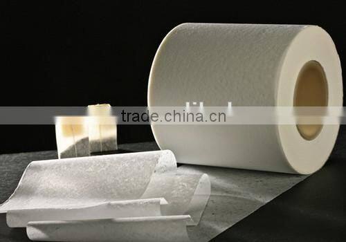 16.5g high quality tea bag filter paper in roll for single chamber tea bag application.