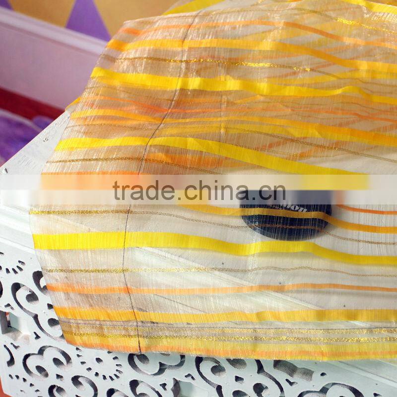 Latest curtain designs 2015 Stripe Sheer Curtain Valance Designs For Living Room