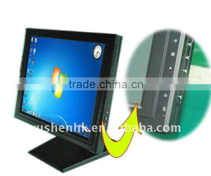 15 inch 17 inch 19 inch 22 inch TFT LCD touch screen monitor low cost with POS base HDMI VGA AV 03