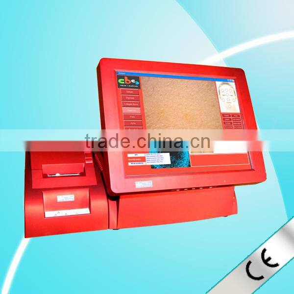 portable high-resolution professional beauty salon touch screen face skin scanner