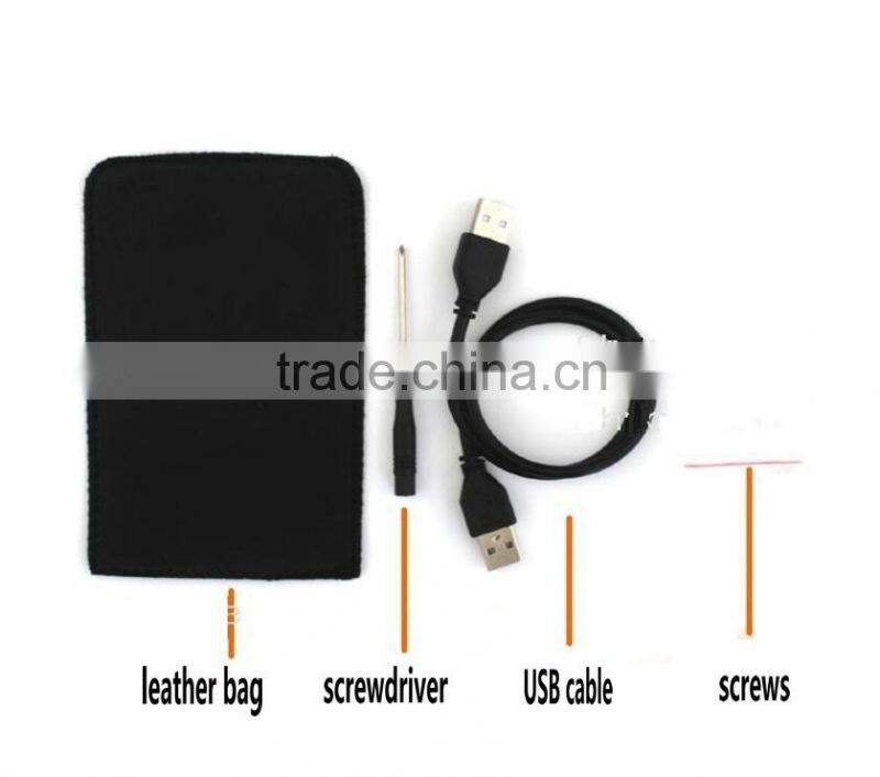 2.5 inch USB 2.0 HDD Case Hard Drive Disk SATA External Storage Enclosure Box
