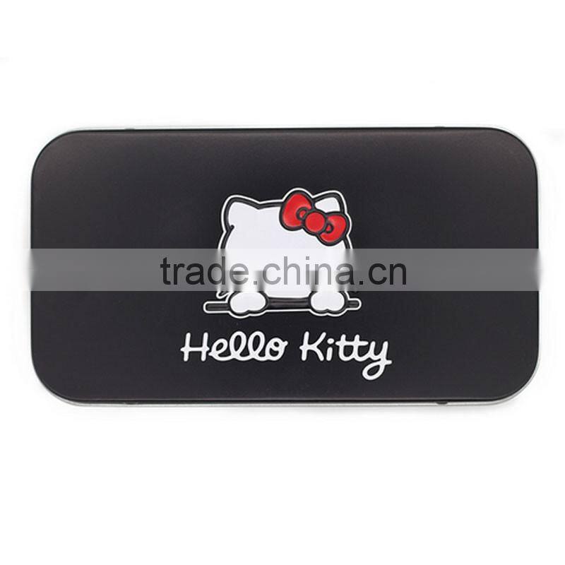 Makeup tools for travel brush set makeup with tin box 7pcs hello kitty makeup brush kit