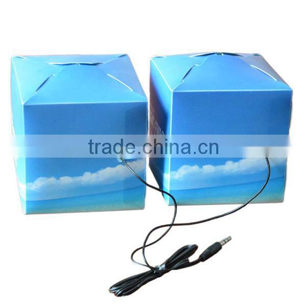 foldable paper box speaker