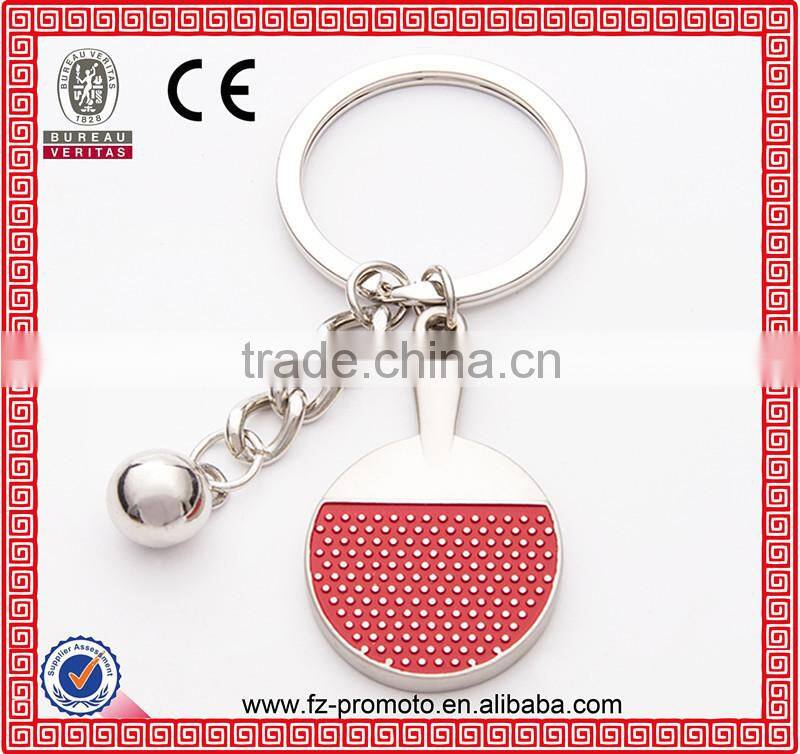 Table tennis racket Metal Keychain