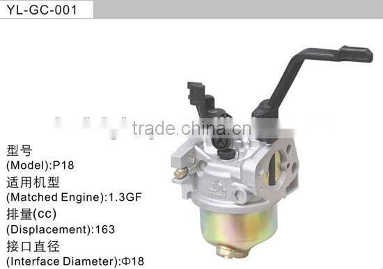 168F GX160 gasoline engine spare parts carburetor