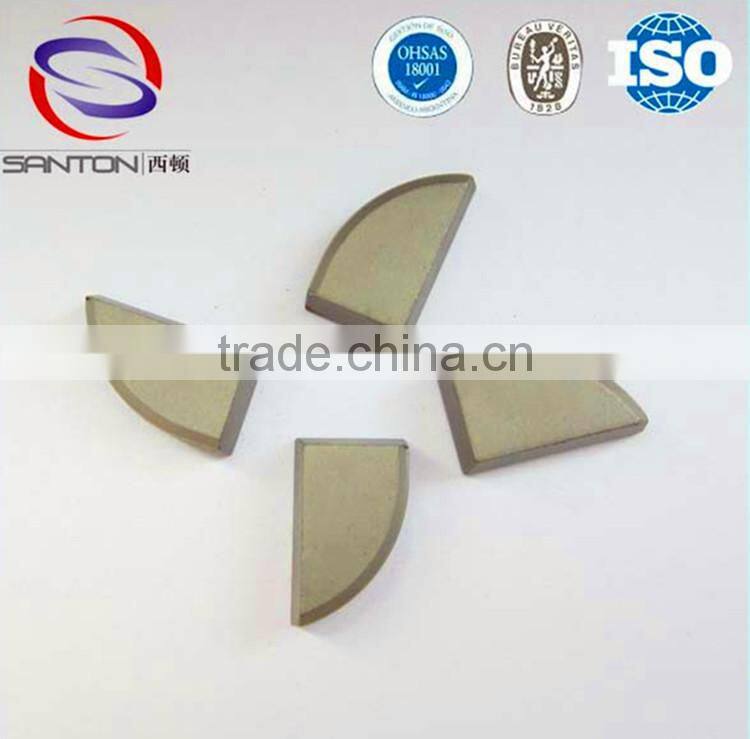 YG6 A type carbide brazed tips/blank surface carbide welding inserts