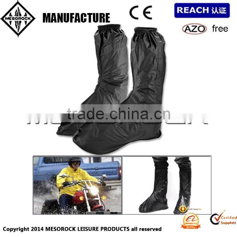 Lightweight Rain Day Motorcycle Bike Cycling Boot Foot Leg Cover Black Adult