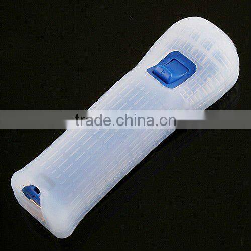 Wireless Remote Control with Silicon Skin for Nintendo Wii Dark Blue