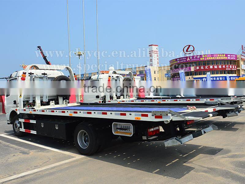 Dongfeng new RHD 4Ton flatbed tow truck for sale