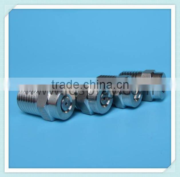 Stainless steel high pressure water flat fan spray injector nozzles
