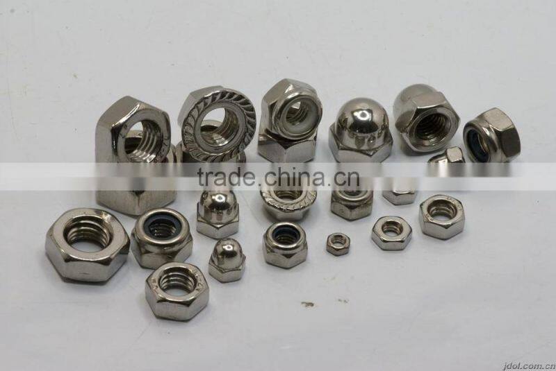 STAINLESS STEEL DIN6923 HEXAGON NUTS WITH FLANGE