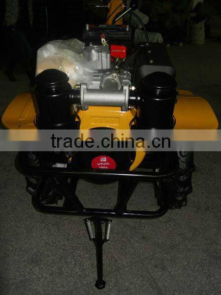 MeiQi 9hp 10hp 12hp186F diesel engine power tiller with two air filters