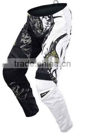 New arriaval Custom Sublimation Cordura Polyester Motocross Pant with leather protection