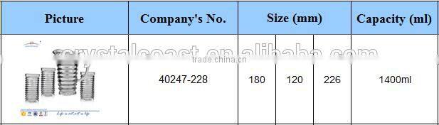 7pcs crystal water jug set