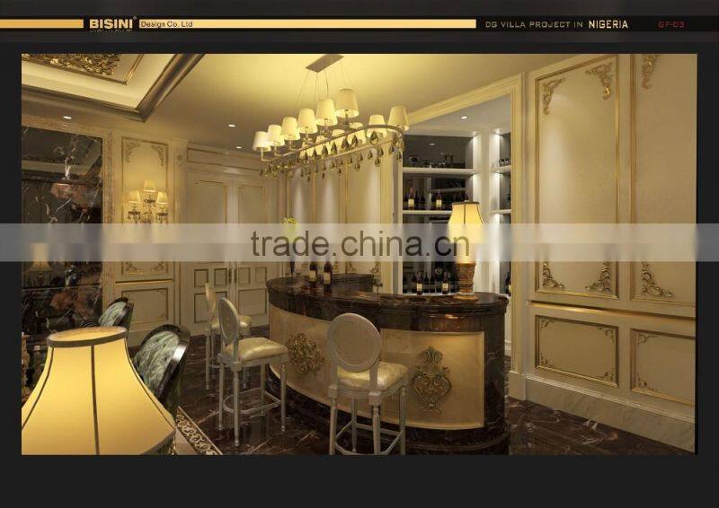 Bisini Three D Rendering Design For Bar Room, European Style 3D Rendering Interior And Exterior Service