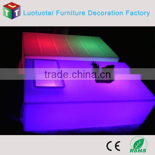 led illuminated furniture/ led bar table/tea/coffee table with bin