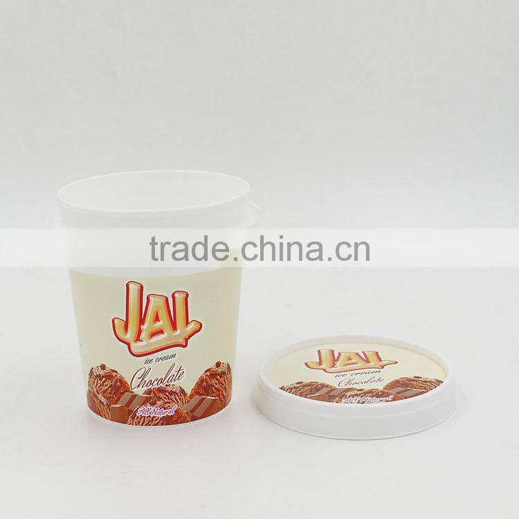 Recycle ice cream cups, high desirable ice cream container, disposable ice cream container with lid