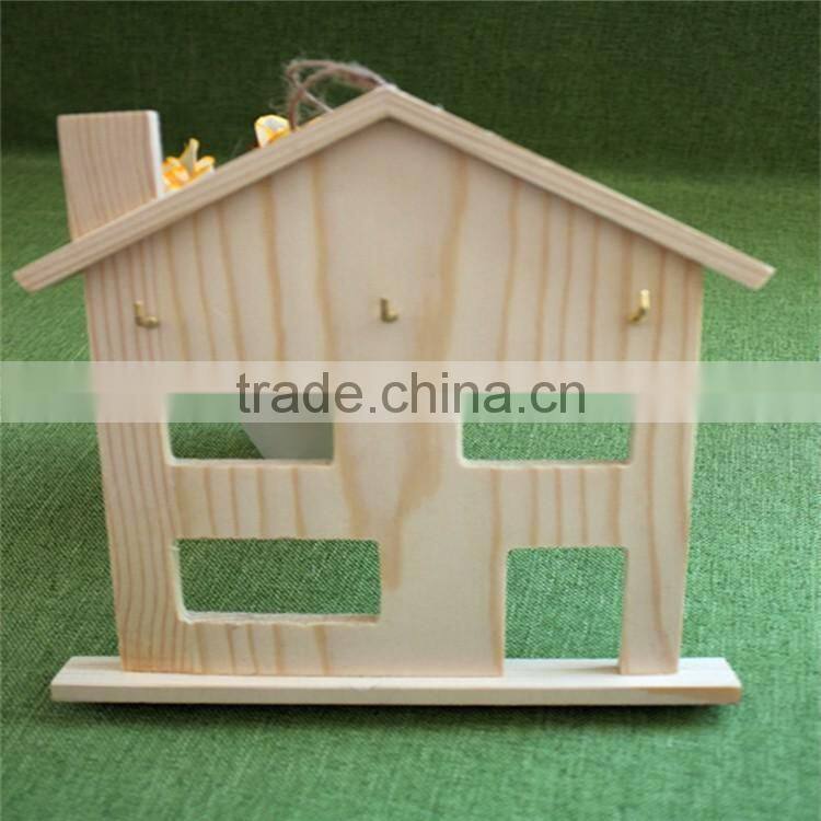 roomshaped wood craft toy for key