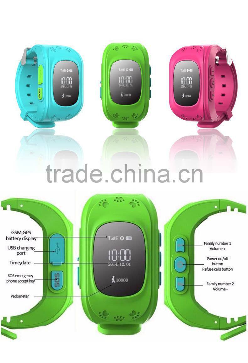 Q50/Q90 Smart Tourch GPS Watch For Kids with Russian and English Language