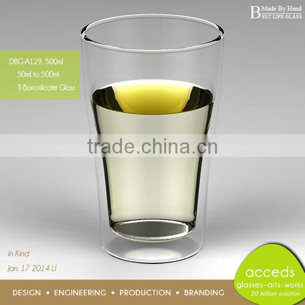 Hot Selling Cheap Bulk Glass 16oz Coffee Mug