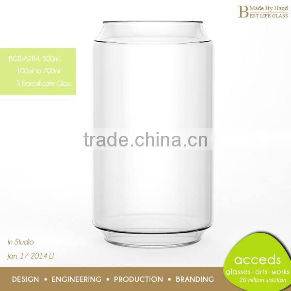 Food Grade 500ML Wholesale Glass Candy Jar with Glass Lid
