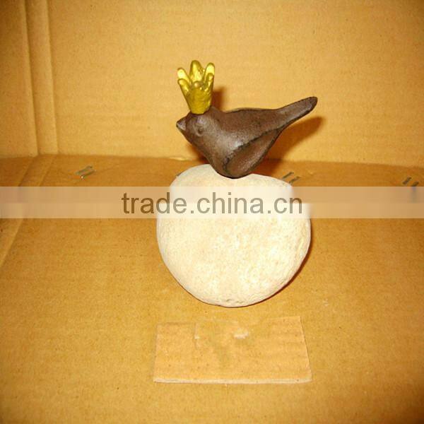 cast iron bird crafts with a Crown