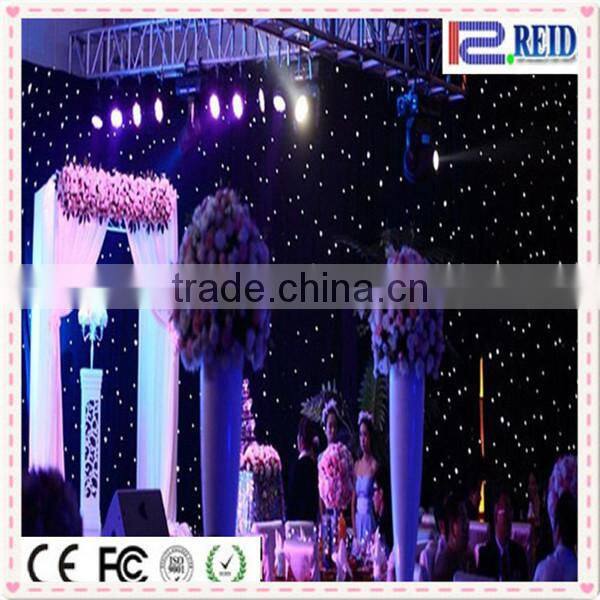 Fancy stage background flexible curtain Cheap Wedding Decoration