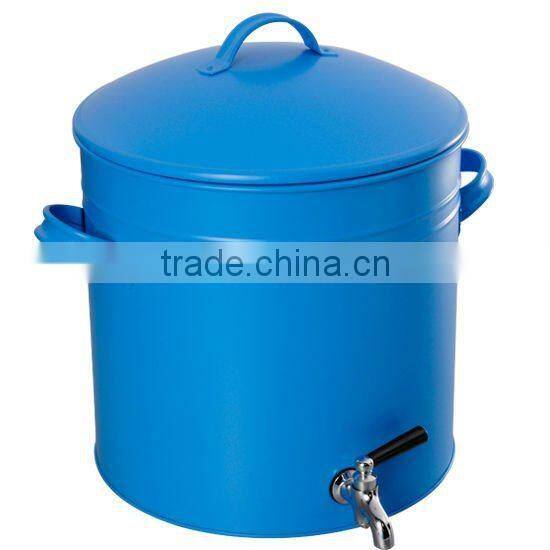 Blue Galvanized Steel & Power Coating Oval Holder / Ice Bucket wholesale