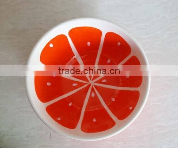 Salad bowl with hand painting,fruit bowl
