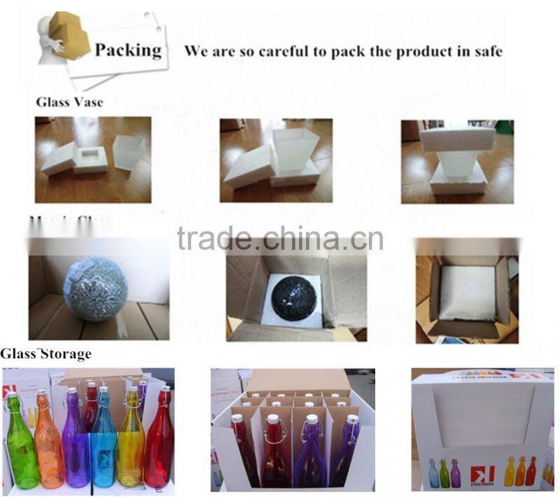 4 Pieces Decorative Round Glass Candle Storage Jars and Metal Lids