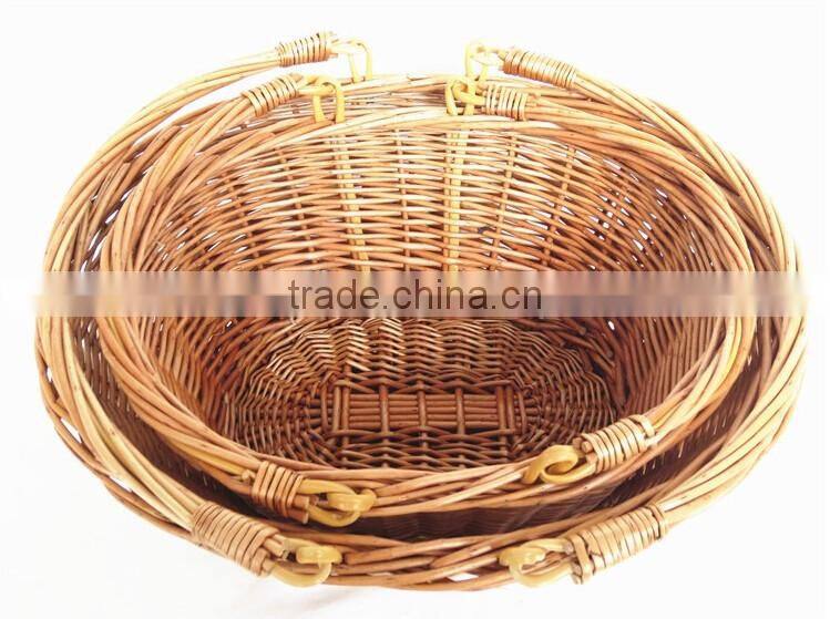 willow basket material cheap supermaket basket cone basket