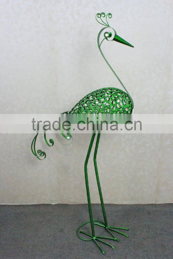 Metal peacock garden decoration