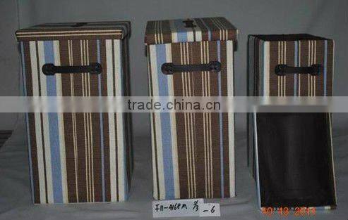 cheap folding large paper laundry basket with cover