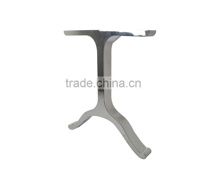 Alibaba online shopping Hot sales modern stainless steel table legs with wooden table