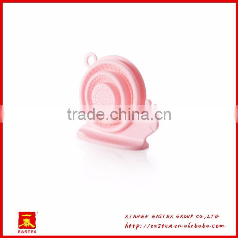 Snail shape candy-colored and flexible filter for kitchen sinks