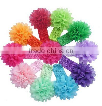 Fabric flower design crafts accessories for hair