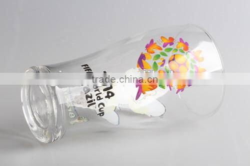 promotion 2016 hot sale new products customized glass beer cup