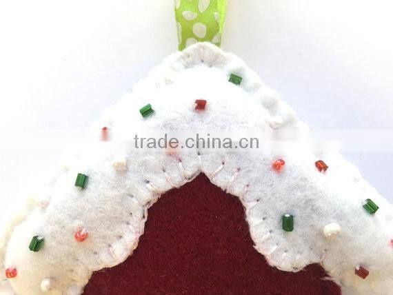 Christmas House Felt Miniature House