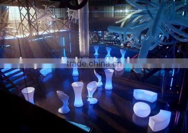new style night club glowing furniture led illuminated bar stool parts