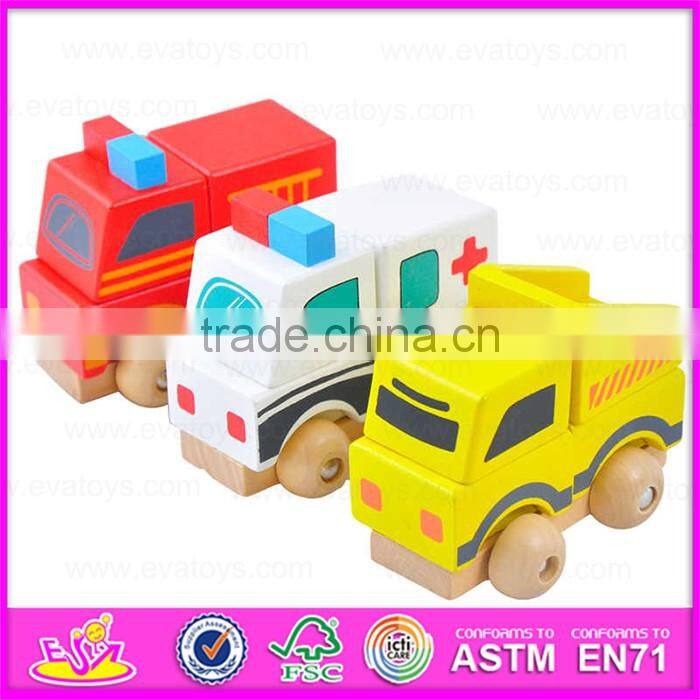 2017 Best design kids funny wooden classic car toy for sale W04A240
