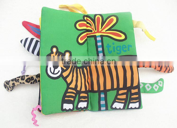 Kid Educational Jungle Cloth Book Baby Intelligence Early Developmental Learning To TW