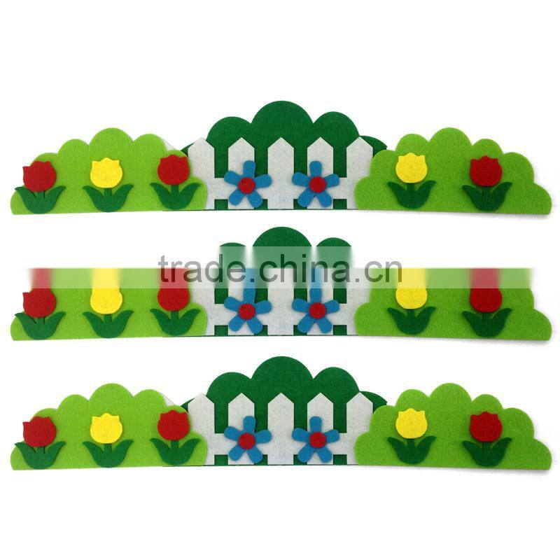 Fashion decorative wall sticker , 3D flowers kindergarten Children room Big barrier wall stick