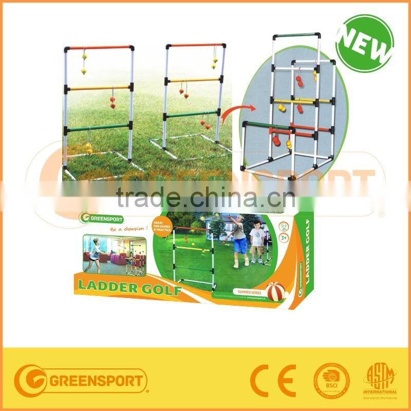 Children Outdoor plastic Ladder Ball Toss Ladder Golf Game set