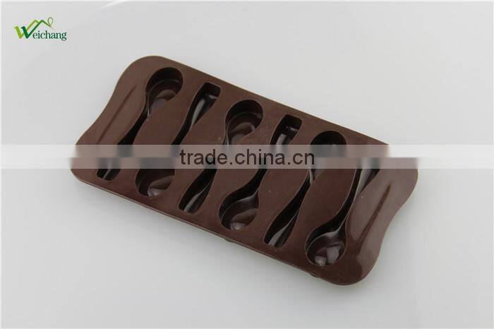 WCJB046 Silicone Spoon Shape Chocolate Cake Candy Mold Sugar Candy Baking Mold