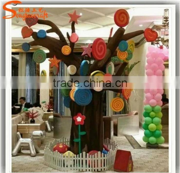 tropical plants fake tree trunk pictures decorative artificial fiberglss tree trunk without leaves