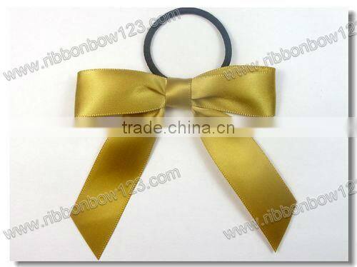 Elastic loop Satin ribbon wine bottle bow tie