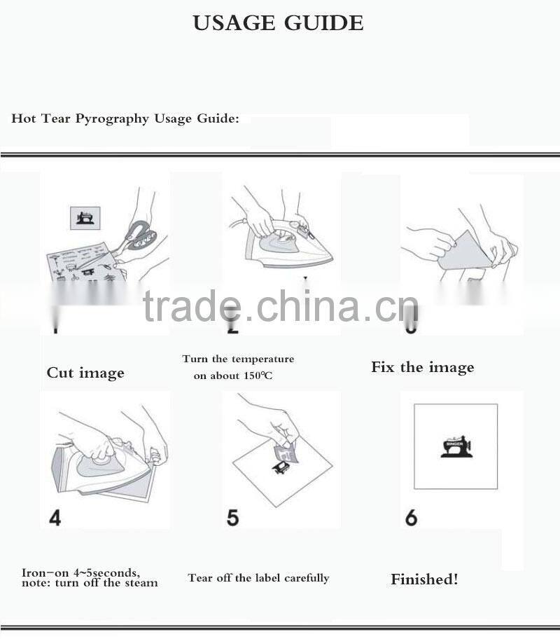 New Temperature Inductive Heat Transfer Sticker for Clothing